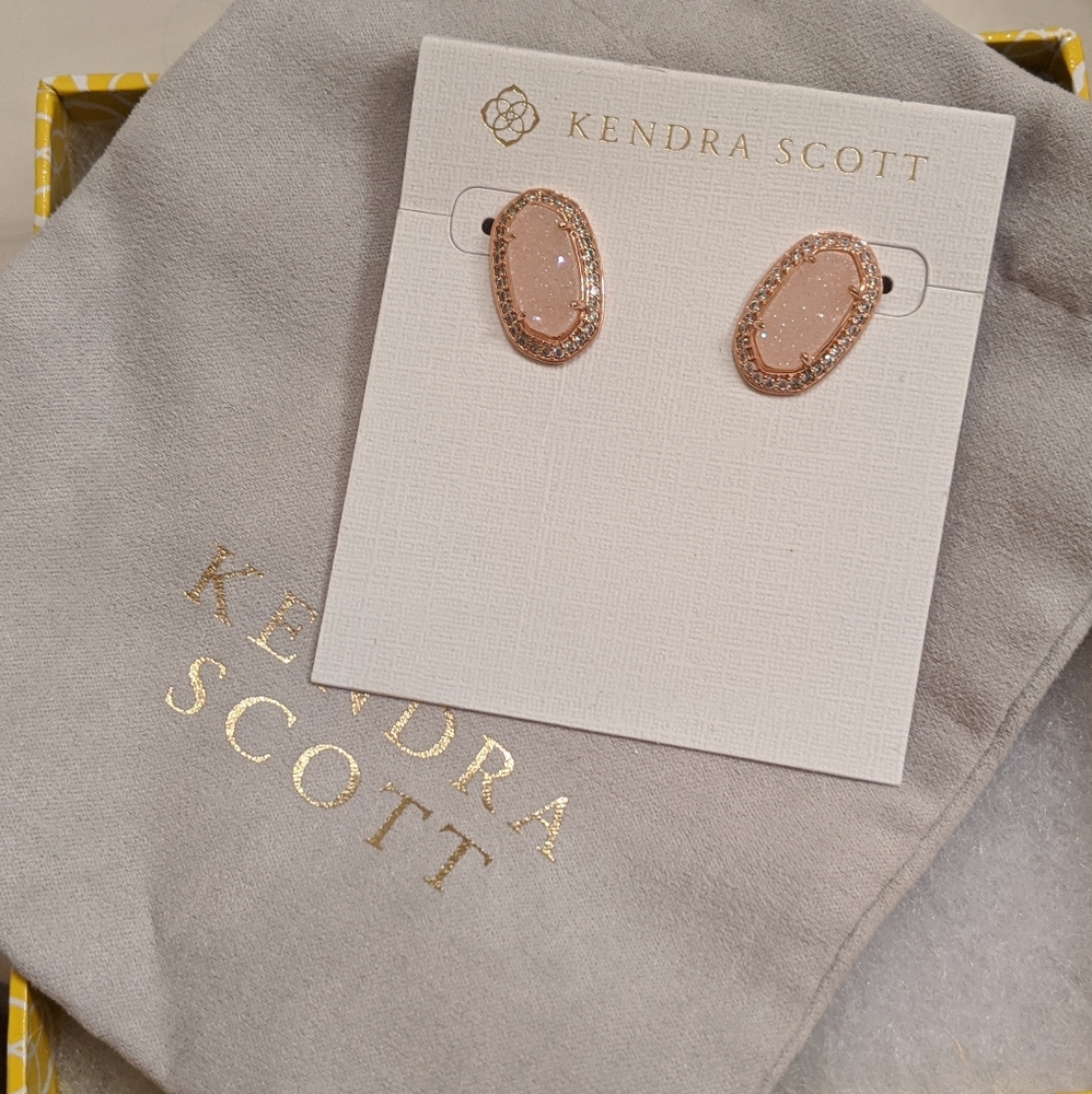 Kendra Scott Rose Ellie Drusy Luxe earrings